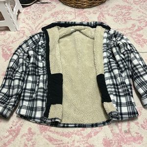 Sage Collective brand Sherpa flannel